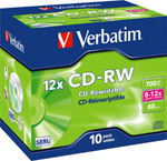CD-RW 8-12x 10 Pack ( VB CDRW 10pk JC 12x )