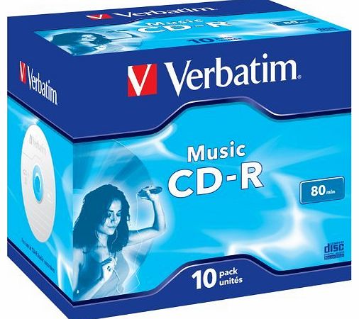 CDR 80 Audio 10 Pack J/Case (16x)