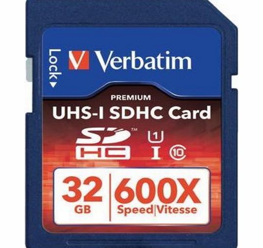 Verbatim Memory Card - UHS-I SDHC - 32GB - Class10