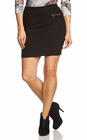 Vero Moda  Womens Sara Quilt Hw Short Skirt It Pencil Skirt, Black (Black), Size 12 (Manufacturer size: Medium)