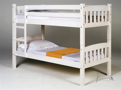 Verona Design Ltd America Bunk Whitewash Single (3) Bunk Bed