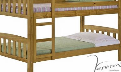 Verona Designs America 2ft6 Antique Pine Bunk Bed