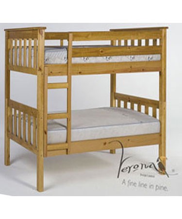 Verona Designs Junior 3ft Barcelona Shorty Pine Bunk Bed