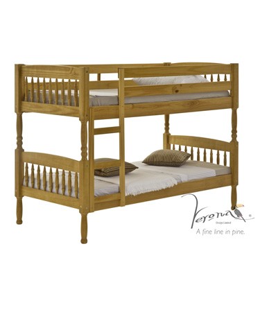 Verona Designs Milan Pine 3ft Bunk Bed