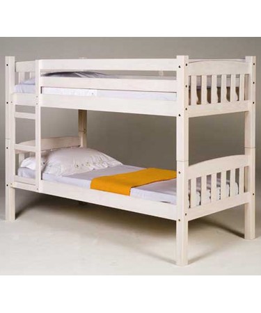 White wash bunk bed