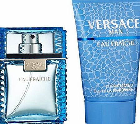 Versace Man Eau Fraiche Gift Set 30ml EDT   50ml Shower Gel