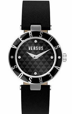 Versus Versace Ladies Black strap Logo Watch