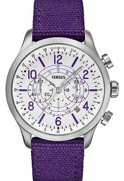 Versus Versace Mens Purple White Dial Soho Watch