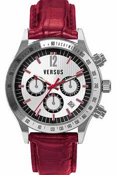 Mens Red Chronograph Watch