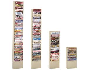 Vertical literature racks