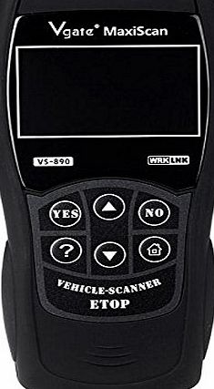 Vgate VS-890 Maxiscan OBD-II   professional EOBD Automobile Diagnostic Code Reader Scanner Tool- Black