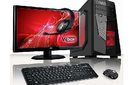 VIBOX Standard Package 3 - Cheap, Home, Office, Family, Gaming PC, Multimedia, Desktop PC, Computer Full Package Including Windows 7, 22`` Monitor, Gamer Headset, Keyboard 