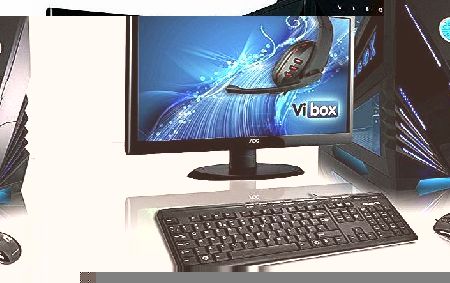 Vibox  Sharp Shooter Package 7XLW - 4.0GHz Extreme, Online, Gaming, Gamer, Desktop PC, Computer Full Package with Windows 8.1 Operating System, 22`` Monitor, Gamer Headset, Keyboard amp; Mouse Bundle a