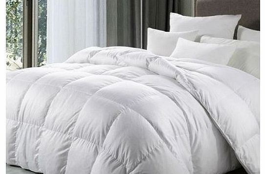 Luxury Goose Feather and Down Duvet / Quilt , 15 Tog , Super King Size