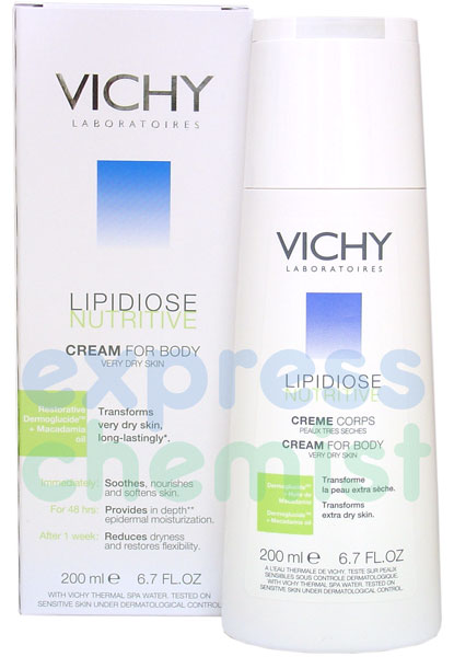 vichy Lipidiose Nutritive CREAM for VERY Dry Skin 200ml