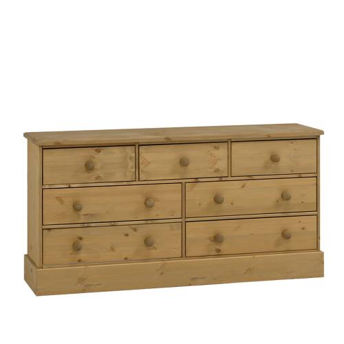 Victoria Country Waxed Pine Furniture Victoria 3 4 Drawer Wide Chest