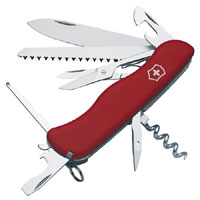Outrider Red Lock Blade Swiss Army Knife 14 Functions 09023