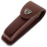 Victorinox Penknife - Brown Leather Belt Pouch - 2 Layer - Ref 40533