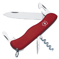 Picknicker Red Lock Blade Swiss Army Knife 11 Functions 0885300