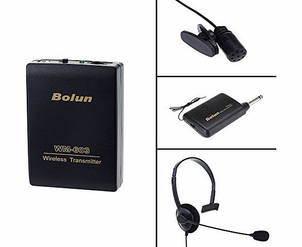 30m Remote Wireless Cordless Microphone Headset Stage MIC Receiver + Microphone Transmitter For Aerobics, Churches, Schools, Speeches, Lectures, Meetings