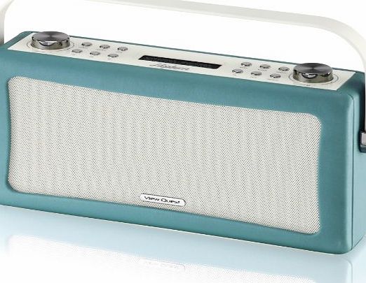 View Quest Hepburn Bluetooth Audio System with DAB  Radio - Teal