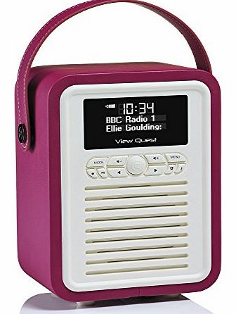 Retro Mini DAB+ Radio and Bluetooth Speaker - Deep Purple - Digital DAB & DAB+ Radio Reception or Analogue FM Radio Reception - Bluetooth Connection for Android, Blackberry, iOS, Window