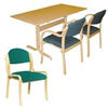 Viking 4 Side Chairs & Table Deal-Green Chairs