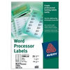 8 per Sheet Avery Word Processing Labels