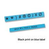 Dymo Labels Black Printed On Blue-9mm