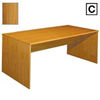 Viking (C) Scandinavian Real Wood Veneer Large Desk-Teak