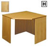 (H) Scandinavian Real Wood Veneer Corner Table-Oak
