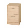 Maple Wood Veneer 2 Drawer Filing Cabinet