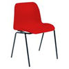 Viking Polyproplyene Stacking Chair - red