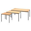 Stacking Table 122 x 61 x 72.5cm-Beech