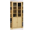 Tall Half Glass Door Cupboard (Oak)