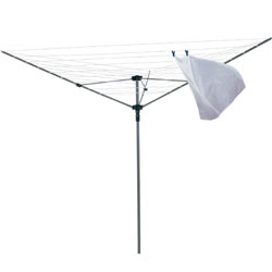 3 Arm 40 Metre Outdoor Airer with FREE Pegs and Cover