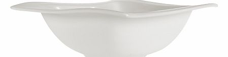 New Wave Cereal Bowl, White, 17cm