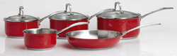 Viners Fiesta Red 5pc Cookware