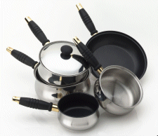 viners Premier Gold 5pce pan set