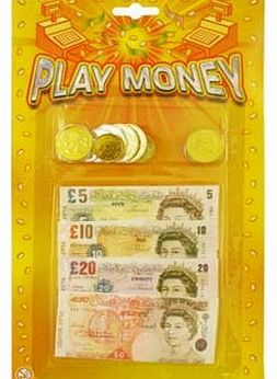 CHILDRENS KIDS PRETEND FAKE TOY PLAY MONEY NOTES & COINS ROLE PLAY AT SHOPS