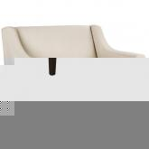 vintage 2 seater Sofa - Kenton Slub Bark - Light leg stain