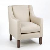 vintage Chair - Linwood Bohemia Velvet Mouse - White leg stain