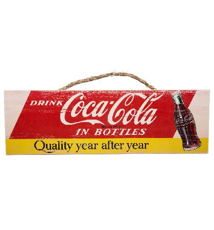 Vintage Distressed Coca-Cola Quality Wooden Wall