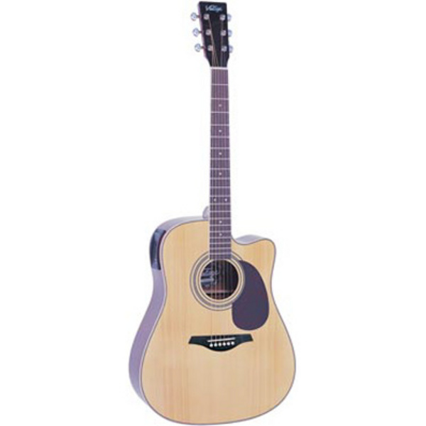 Vintage VEC500 Acoustic Guitar Natural