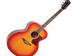 Vintage VJ100CSB Super Jumbo Acoustic Guitar