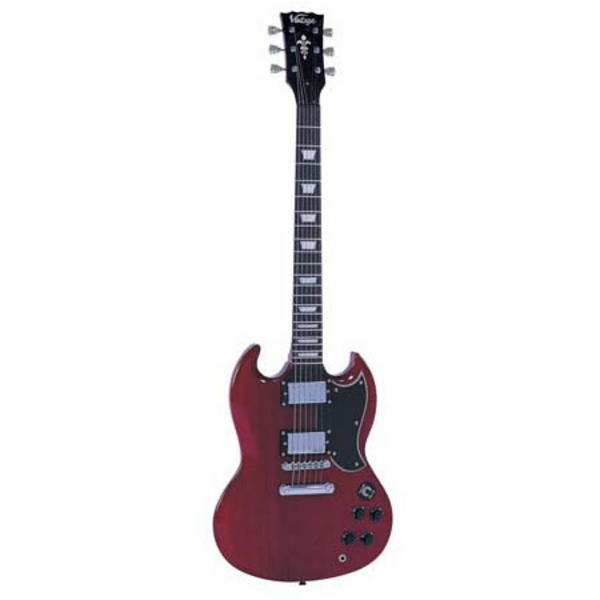 Vintage VS6 Electric Guitar Cherry Red