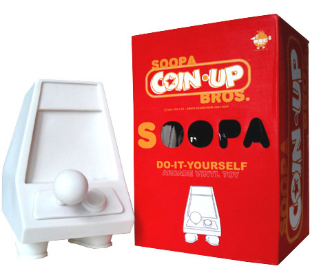 Vinyl Toys Soopa COIN-UP Bros DIY Toy - White
