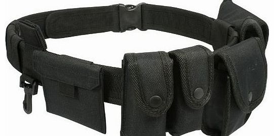 Viper Security Belt System Black with 7 Pouches Black