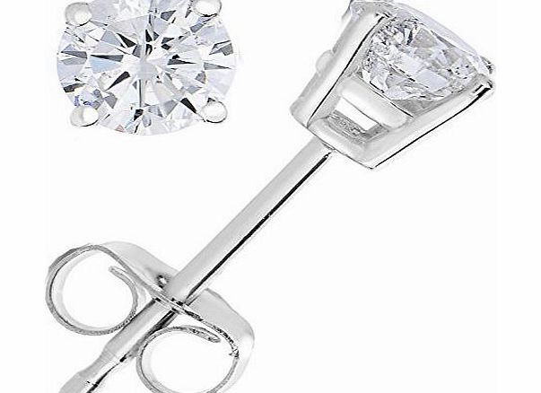 Vir Jewels 1/4 CT Diamond Stud Earrings 14k White Gold