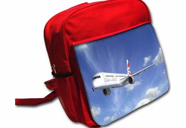 Virano Planes 10034, Designer Red Kids shoulder Backpack/ Rucksack/School Bag.